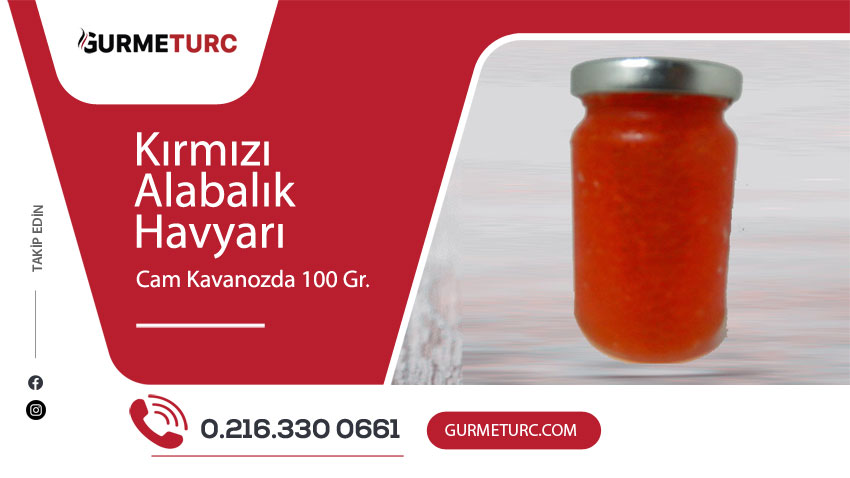 Red Trout Caviar in a Glass Jar 100 gr.